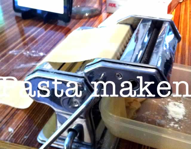 Verse pasta maken met de pasta machine