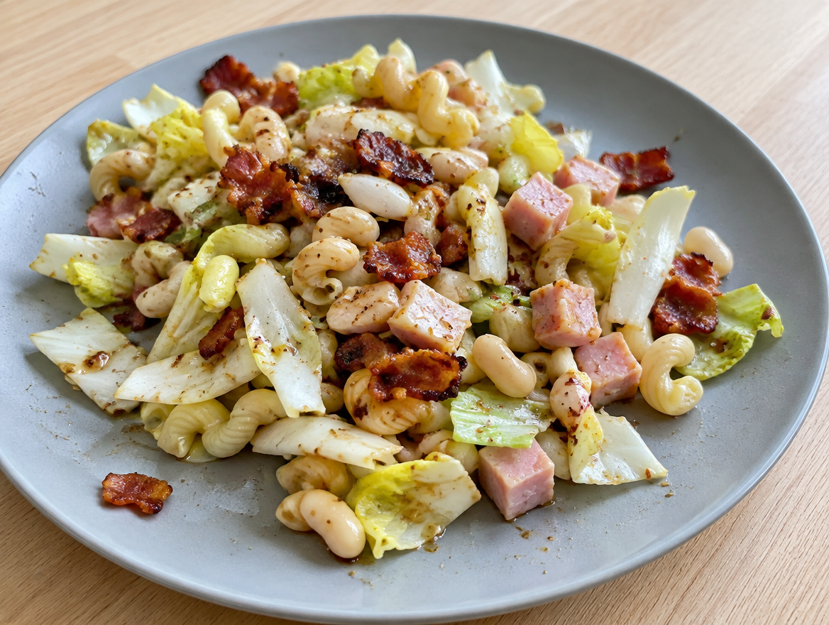 Andijvie-pasta salade