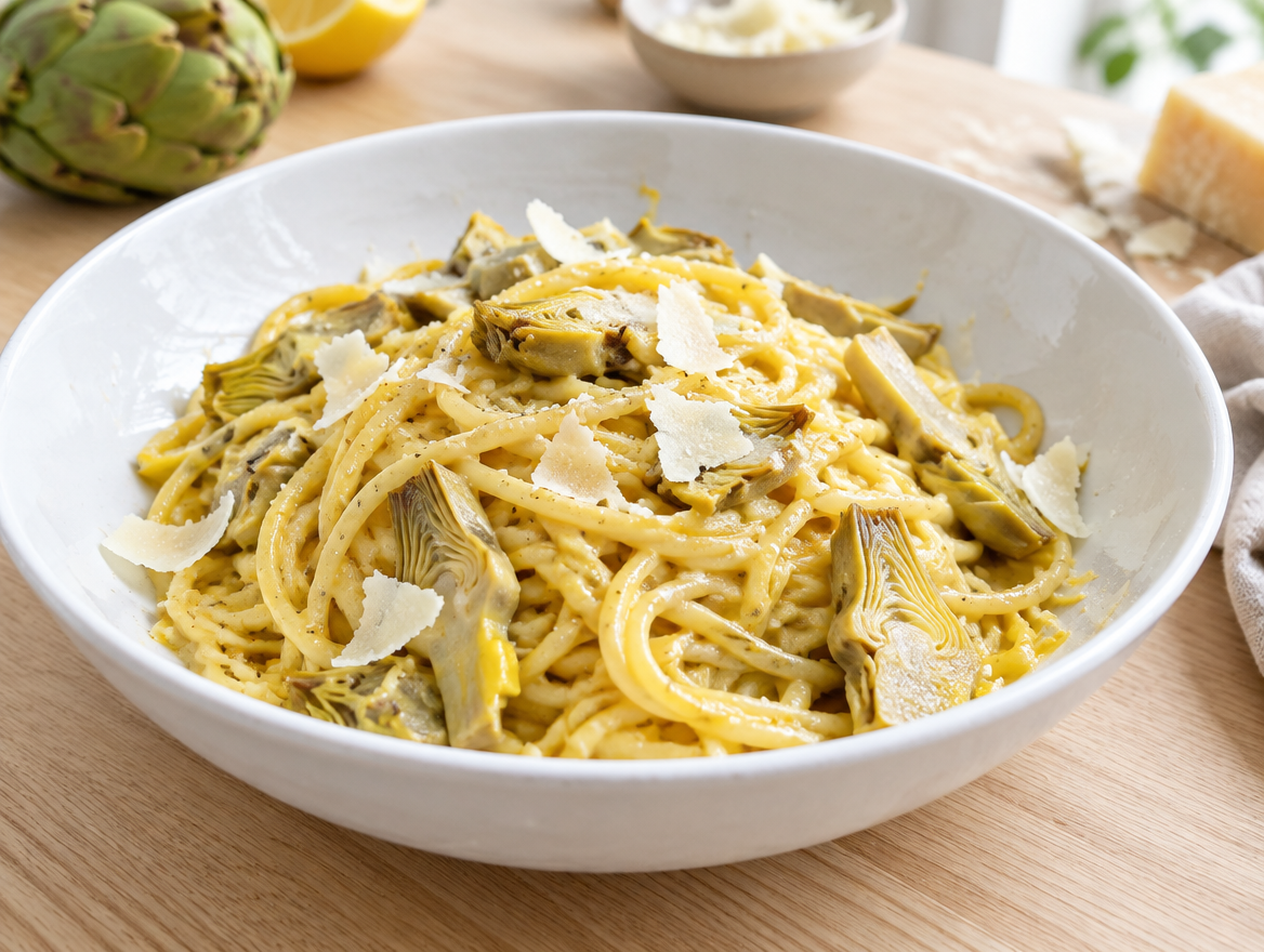 Artisjokken en spaghetti