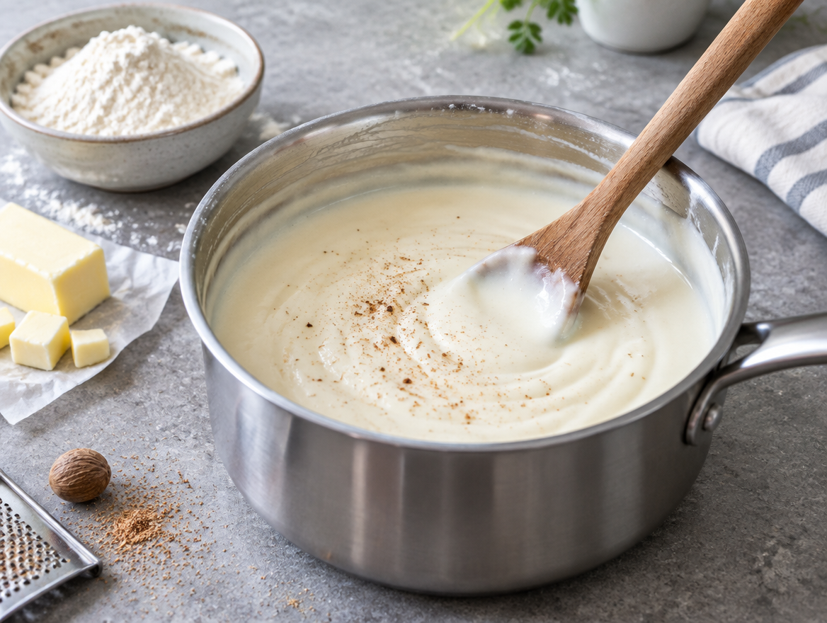 Bechamelsaus maken in een pan