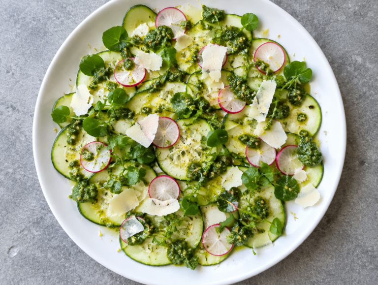 Carpaccio van courgettes