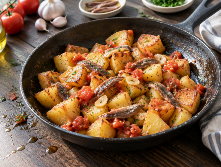 Gebakken aardappelen op z’n Italiaans