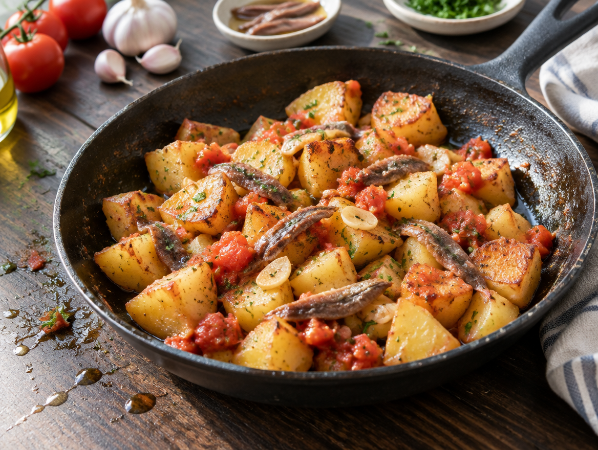 Gebakken aardappelen op z'n Italiaans