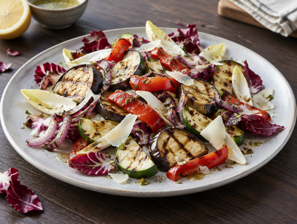 Gegrillde groente salade