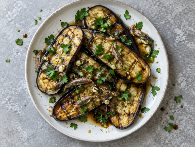 Gemarineerde aubergine