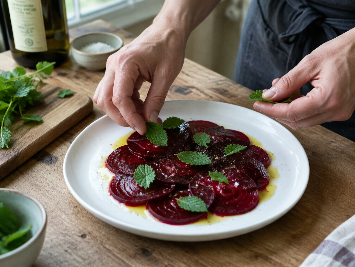 Carpaccio van bietjes