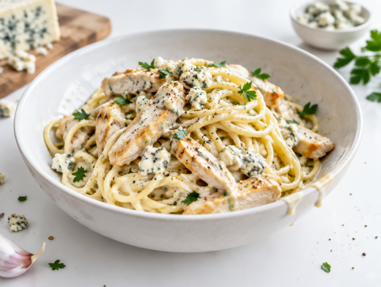 Spaghetti alla Gorgonzola met Kip