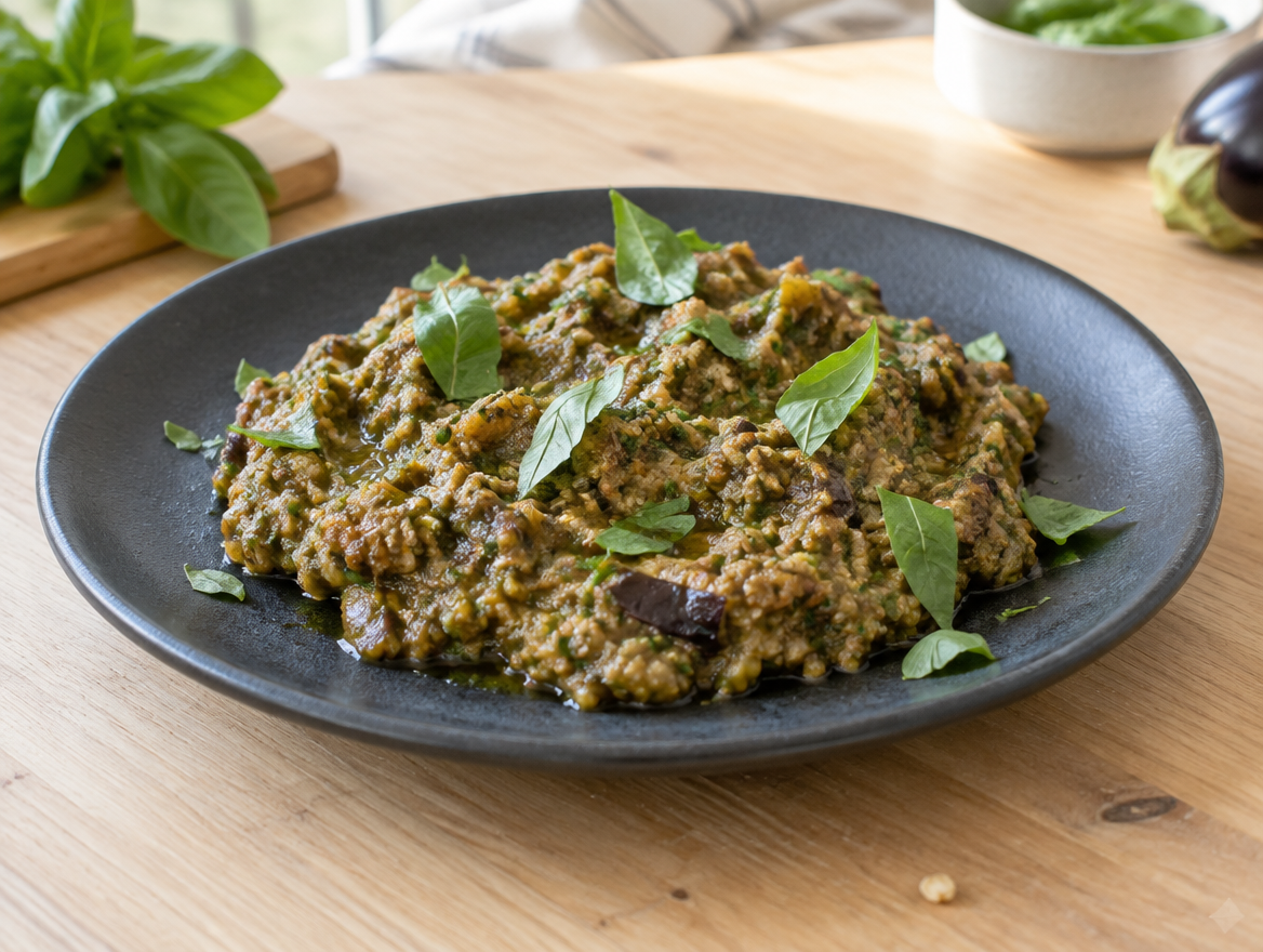 Il pesto di melanzane