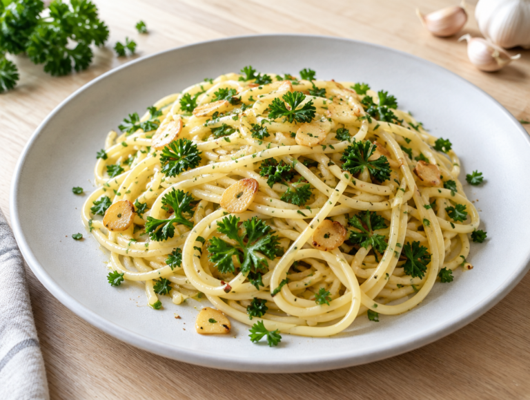 Knoflookspaghetti