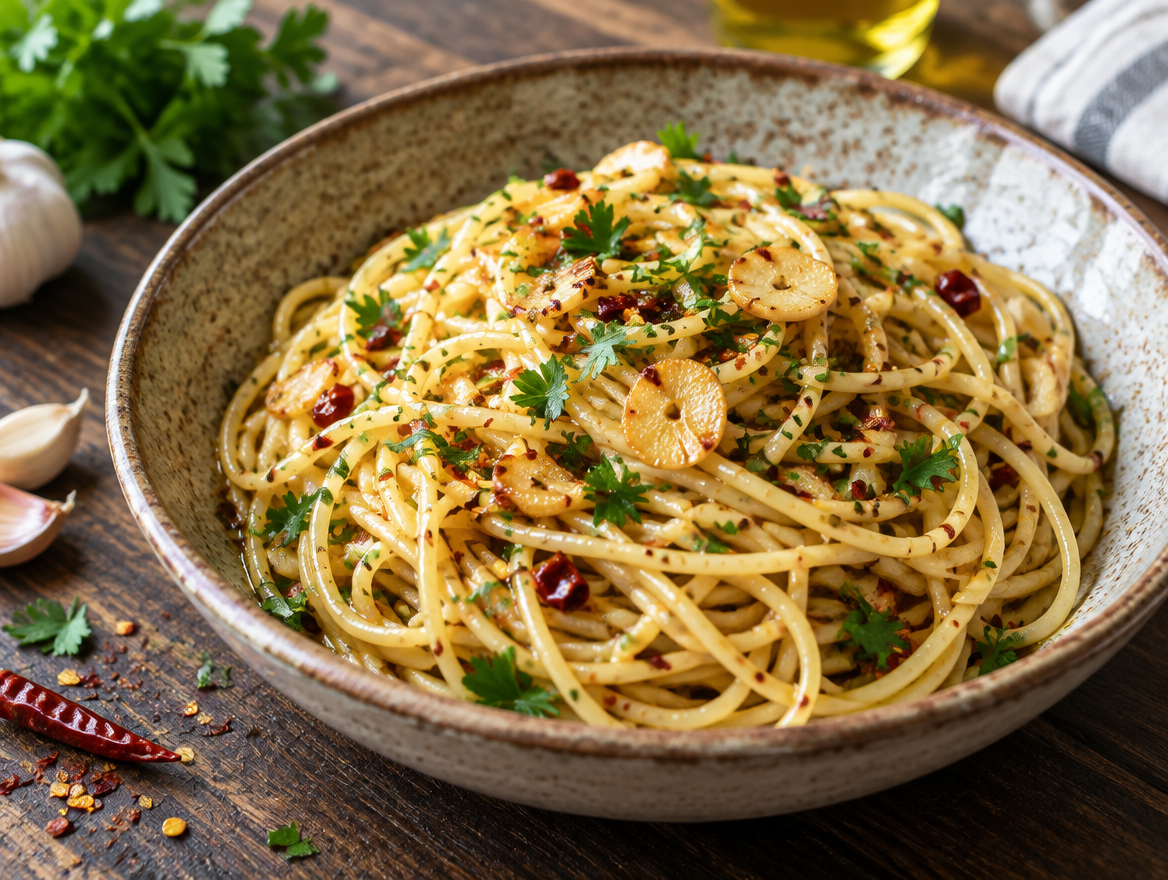 Knoflookspaghetti - scherp