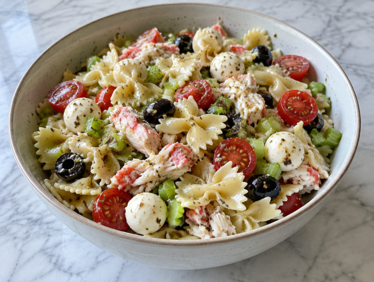 Koude pasta van de zee