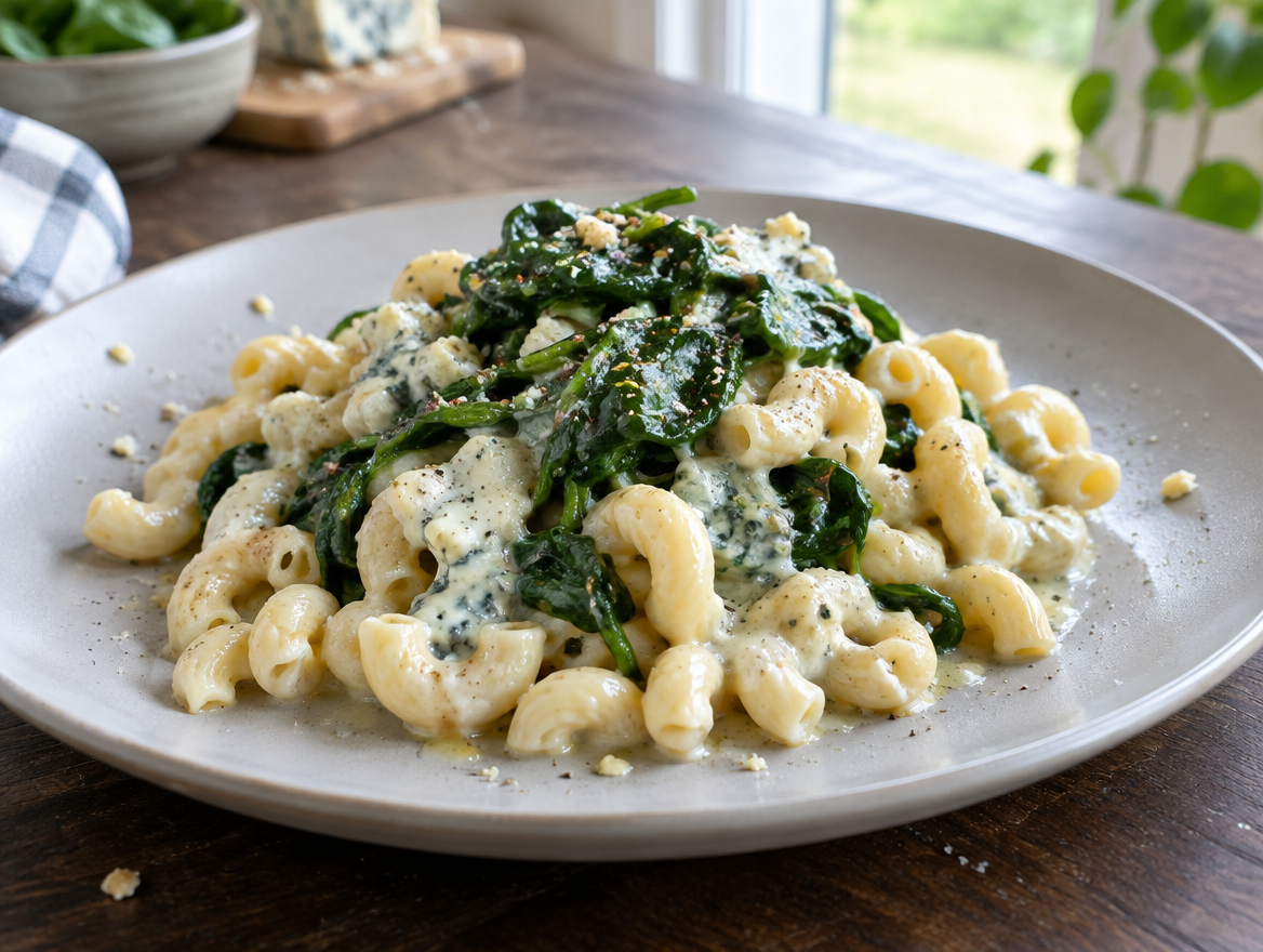 Macaroni met gorgonzola
