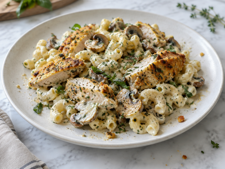 Macaroni met een roomsaus