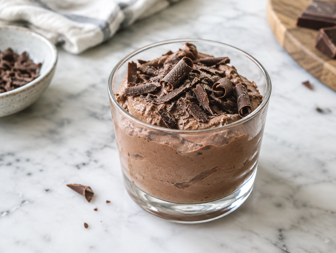 Mascarponebeker met chocolade