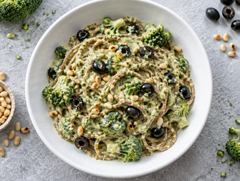 Spaghetti met broccoli-roomsaus