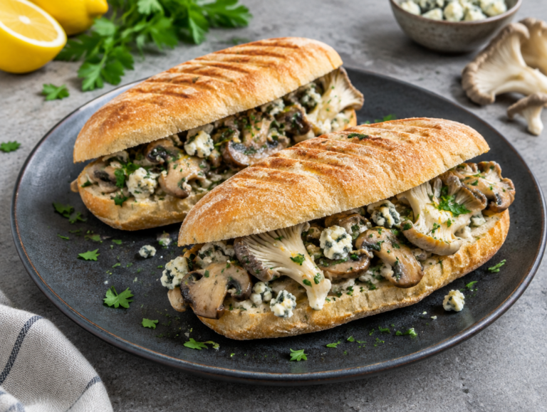 Panini con funghi crudi