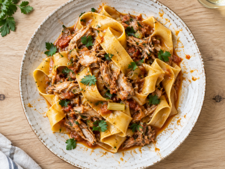 Pappardelle met konijn