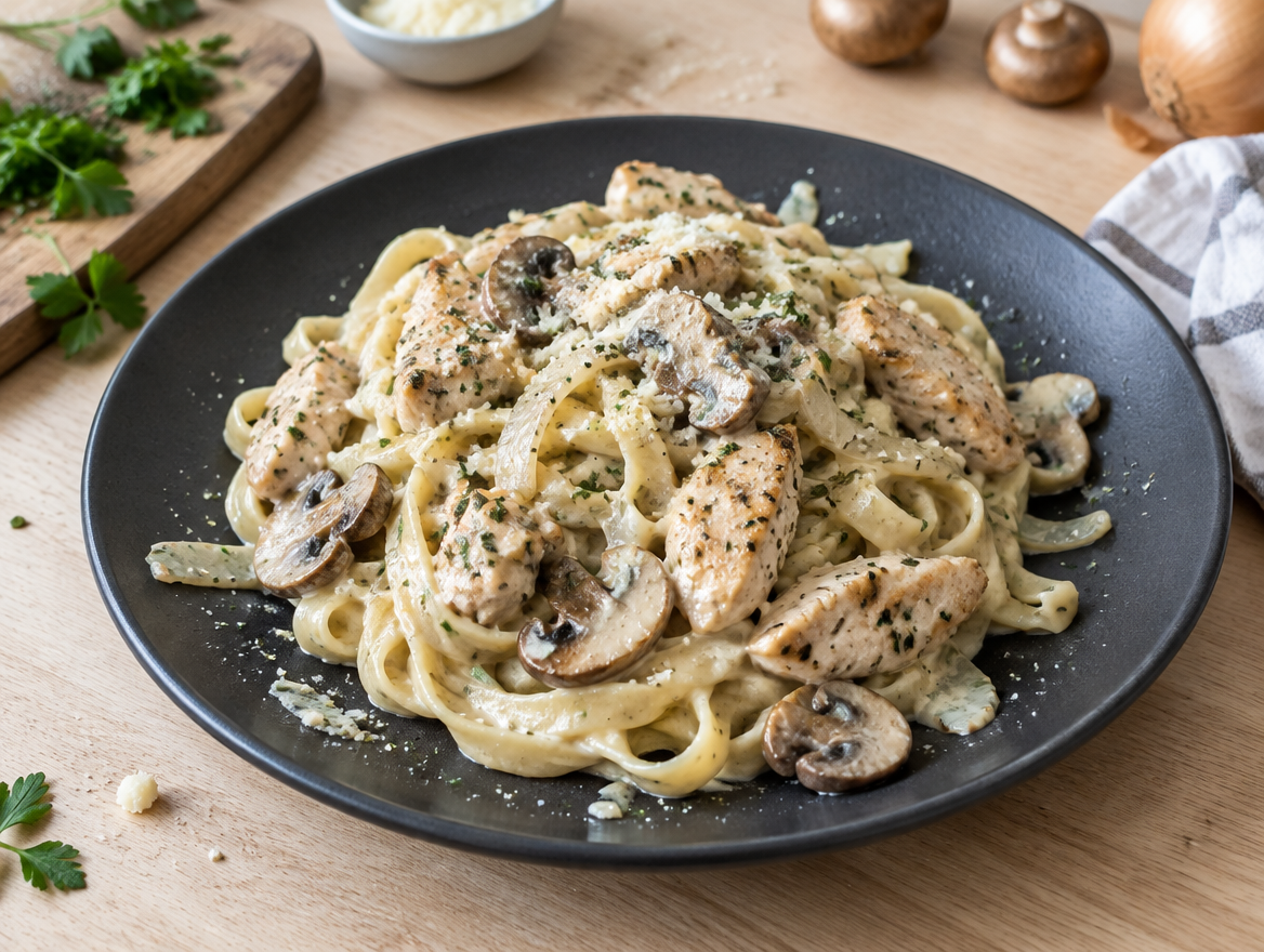 Pasta con pollo