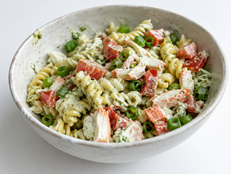 Pasta pesto salade