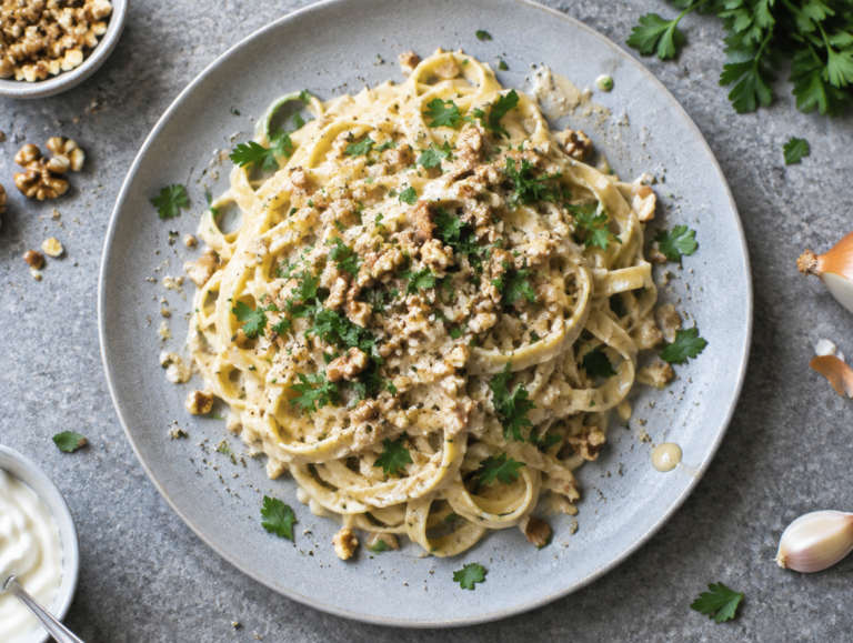 Pasta met een walnotensaus