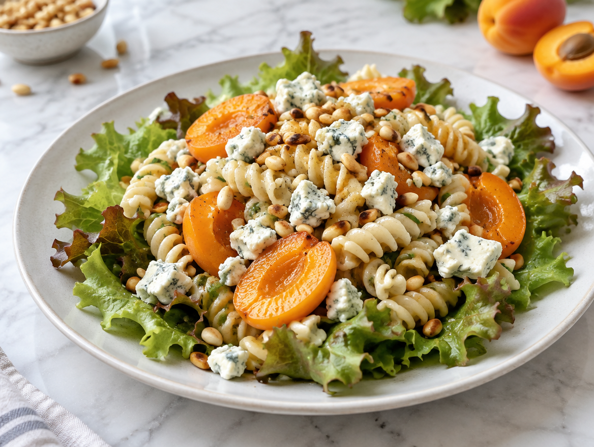 Pastasalade met gorgonzola