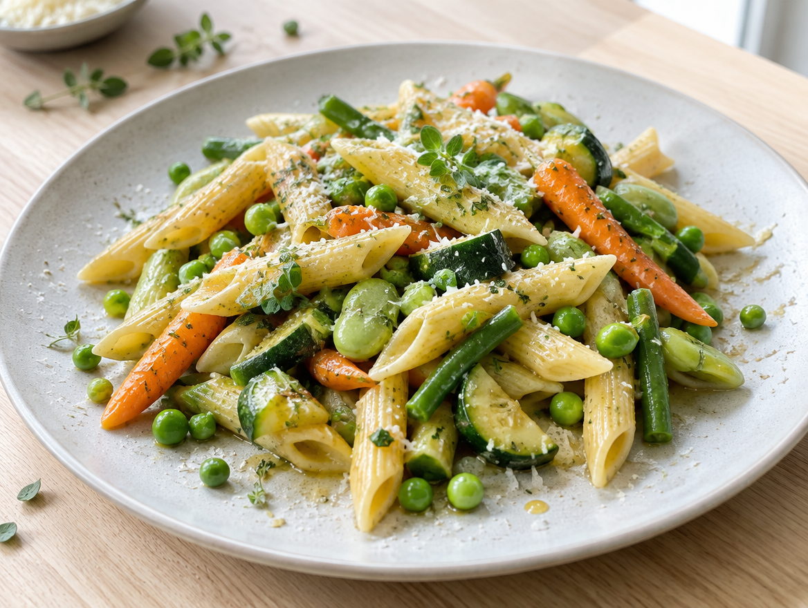 Penne met lentesaus