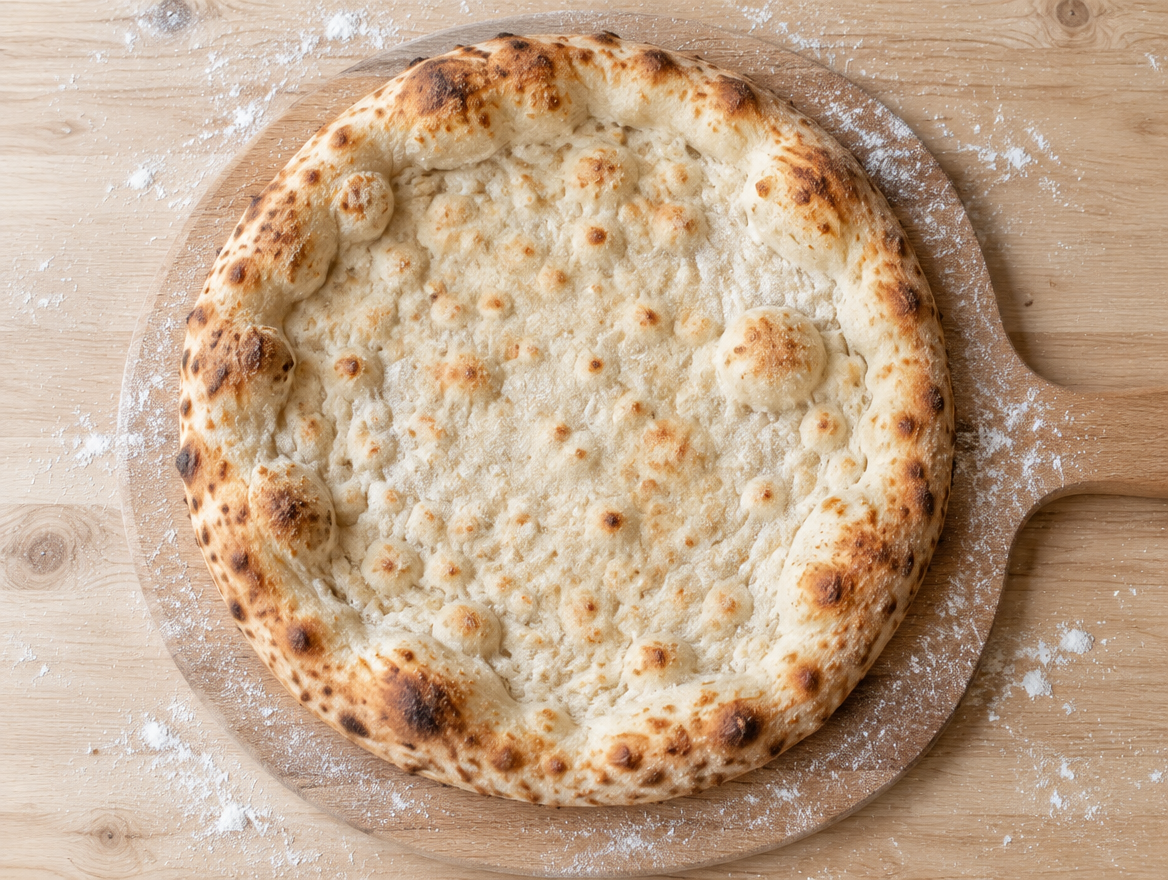 Zelfgemaakte pizzabodem, het basisrecept met gist en bloem