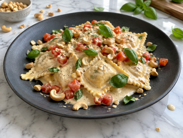 Ravioli met cashewnoten