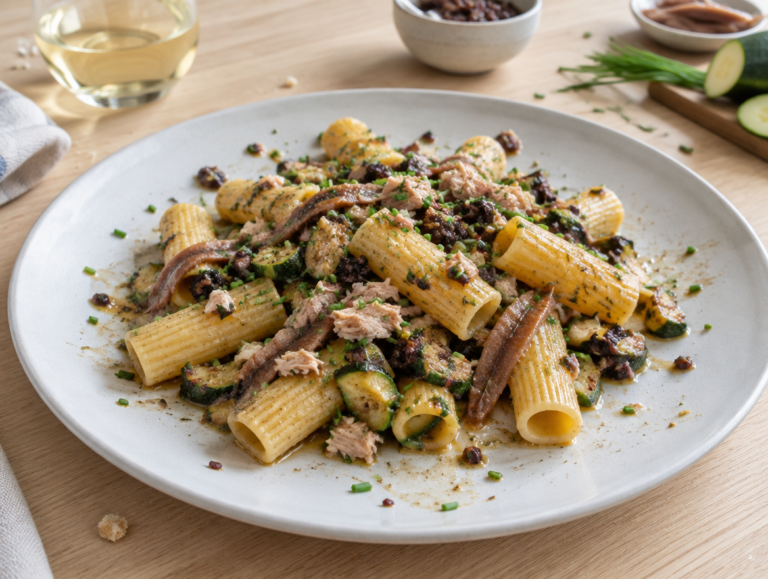 Rigatoni met tonijn