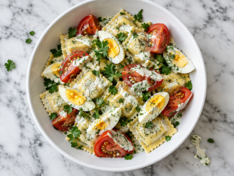 Salade van ravioli
