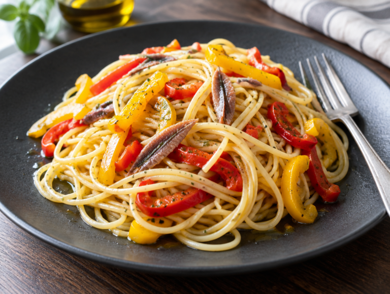 Spaghetti al pepperoni