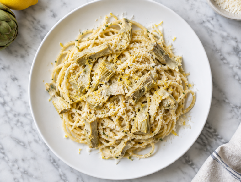 Spaghetti met artisjokkensaus