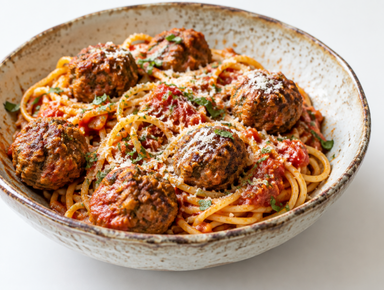 Spaghetti met gehaktballetjes