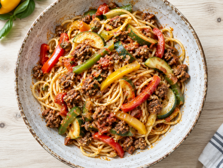 Spaghetti met groenten