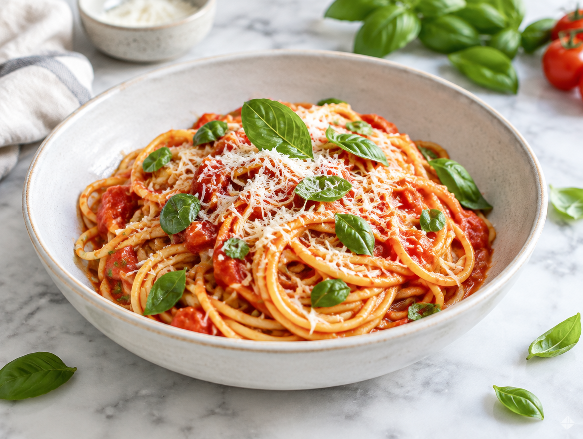 Spaghetti met Napolitaanse saus