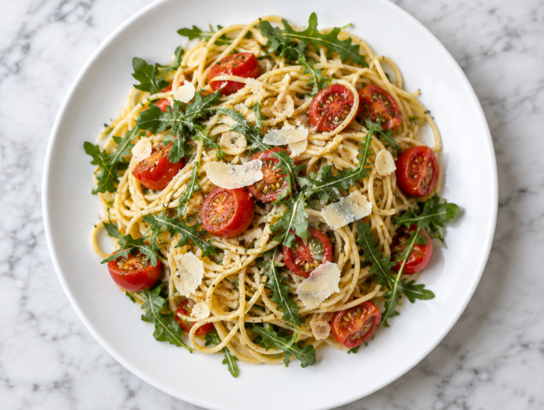 Spaghetti met rucola