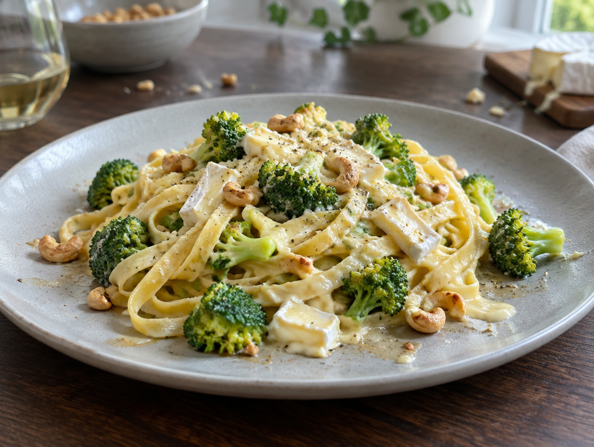 Tagliatelle met broccoli en brie