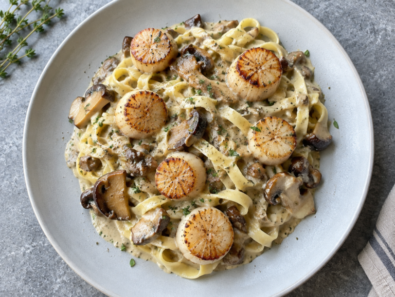 Tagliatelle met coquilles