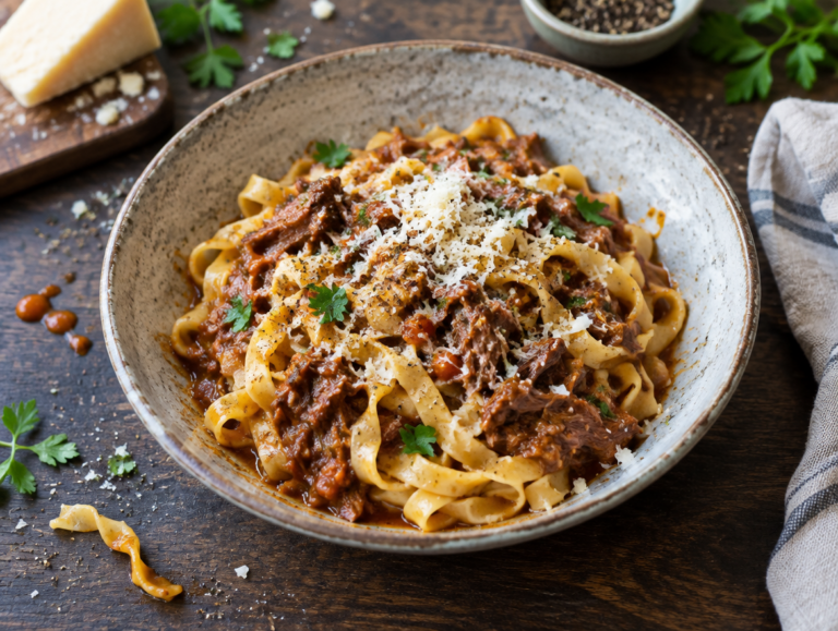 Tagliatelle met eendenragù