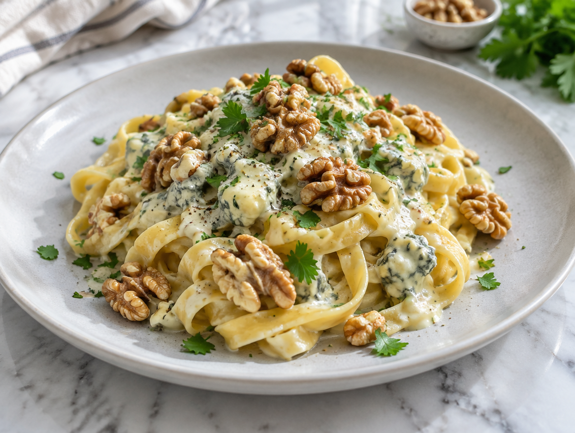 Tagliatelle con gorgonzola extra