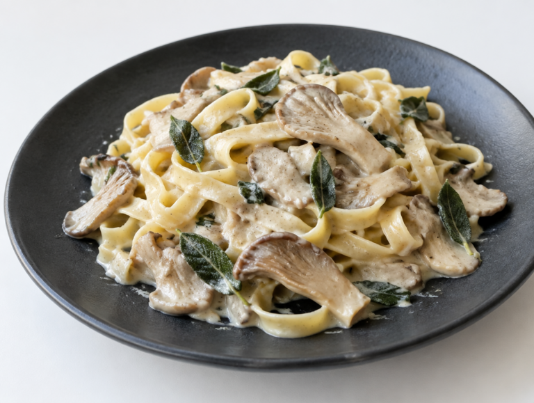 Tagliatelle met oesterzwammen