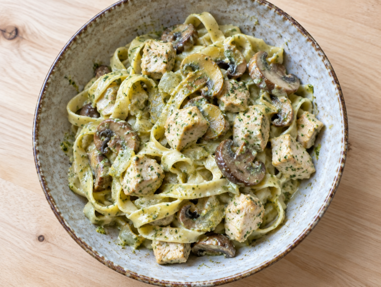 Tagliatelle met pestosaus