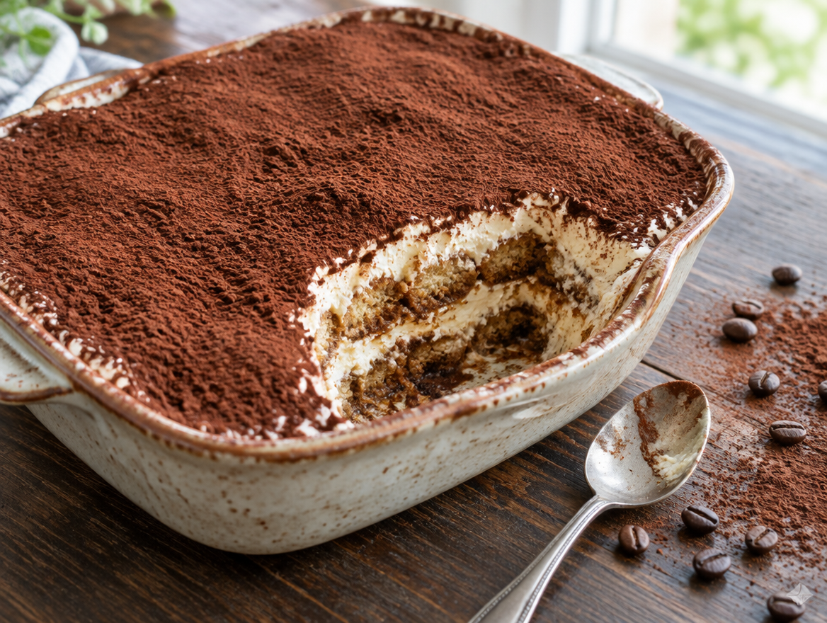 Italiaanse tiramisu het klassieke recept