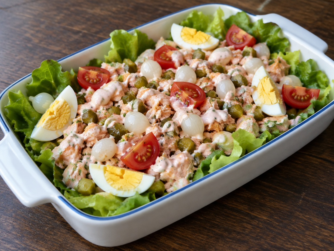 zalm en/of tonijn-salade