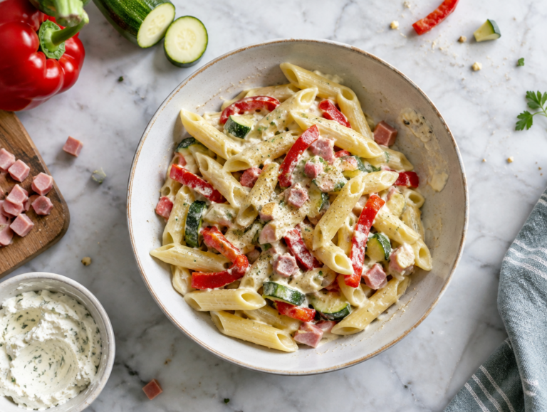 Zomerpasta met courgette