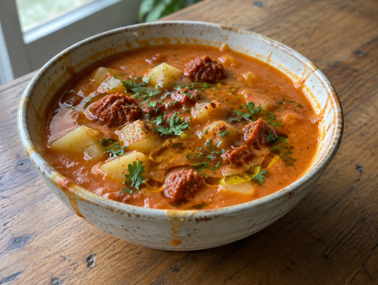 Aardappelsoep met ‘nduja