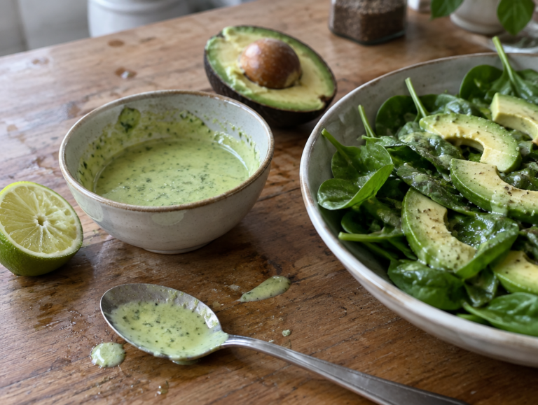 Avocadodressing met limoen