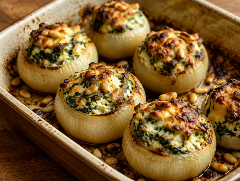 Gevulde uien uit de oven