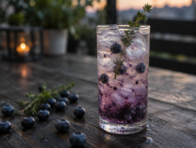 Bosbessen grappa tonic: een frisse draai aan een sterk drankje