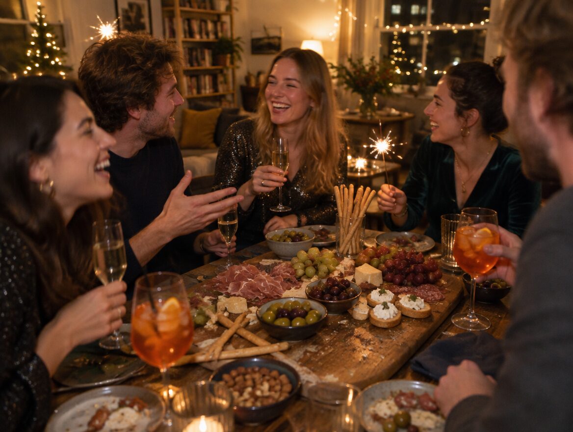 Oud en nieuw hapjes, borrelplank en drankjes: zo regel je de avond